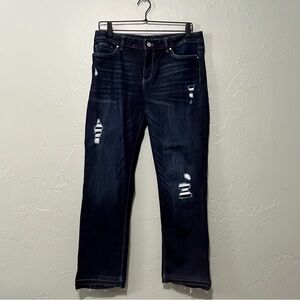 WHBM White House Black Market Straight Crop Jeans Size 10